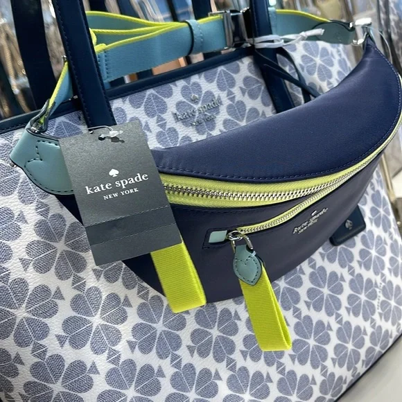 Kate Spade Chelsea Colorblock Belt Waist Bag Fanny PackBlazer Blue MultiNWT